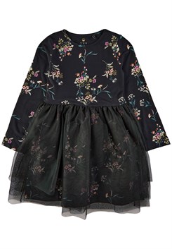 The New Fran dress - Black Beauty Flower AOP